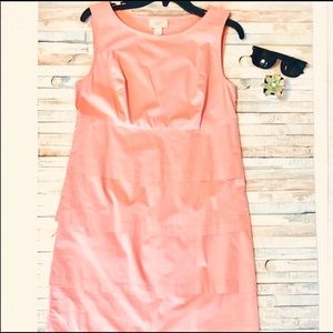 Loft Shutter Pleated Sheath Dress